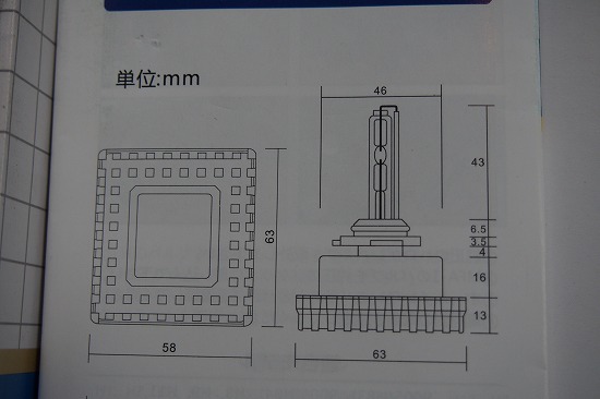 HID 寸法、サイズ