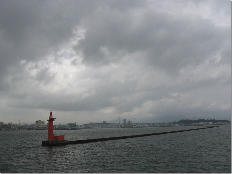 壱岐ツーリング、博多港からフェリー乗船、外防