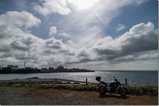 玄海原発とバイク