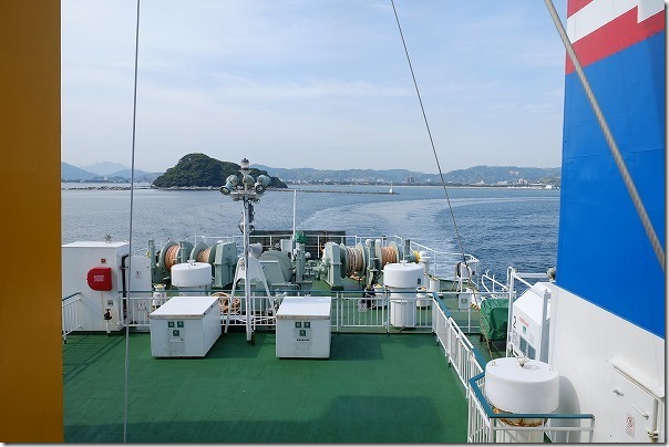 唐津東～壱岐へのフェリーの船旅、外海へ