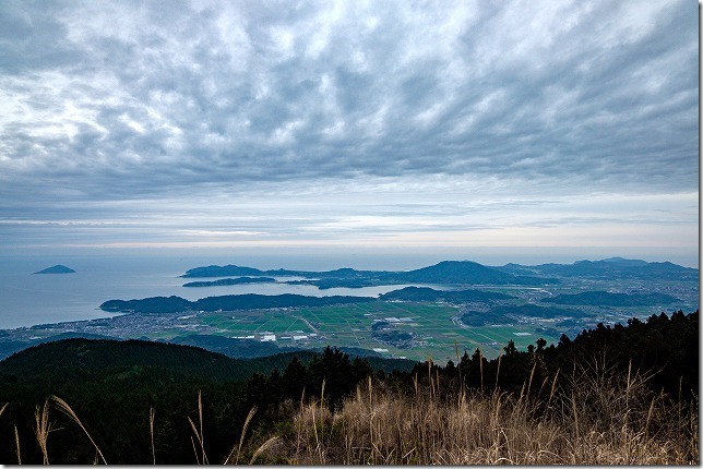 糸島、はろ展望台からの眺め