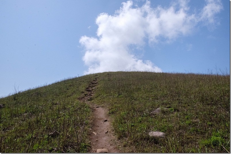 ツーリング登山、川内峠からの展望