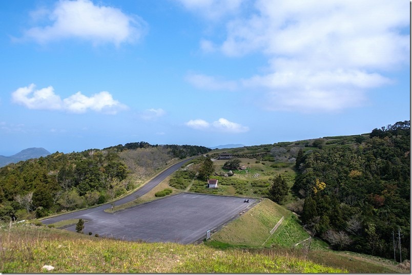 ツーリング、川内峠の駐車場