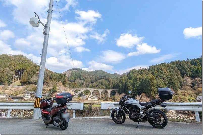 宝珠山橋梁(奈良尾橋)へバイクでツーリング