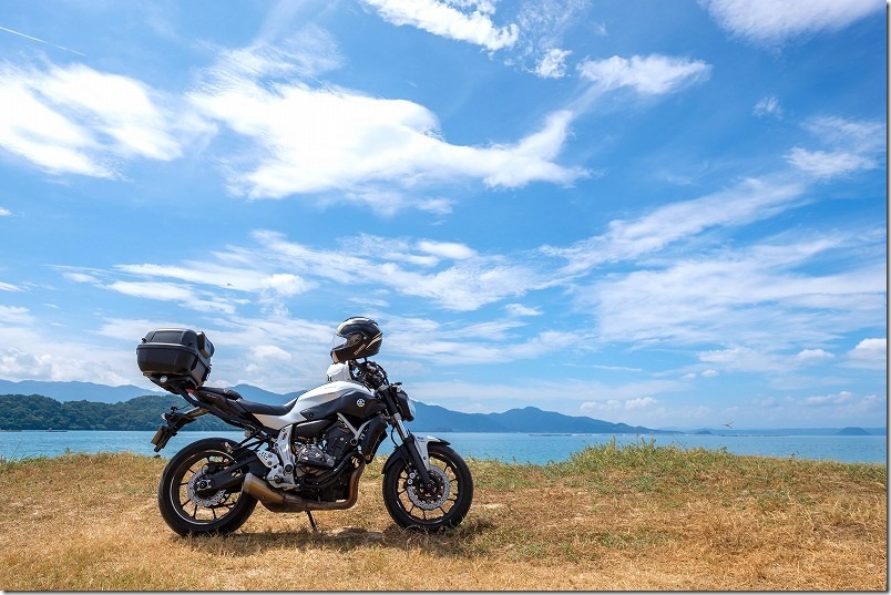 船越～岐志～芥屋～野北周辺の海辺でバイクツーリング