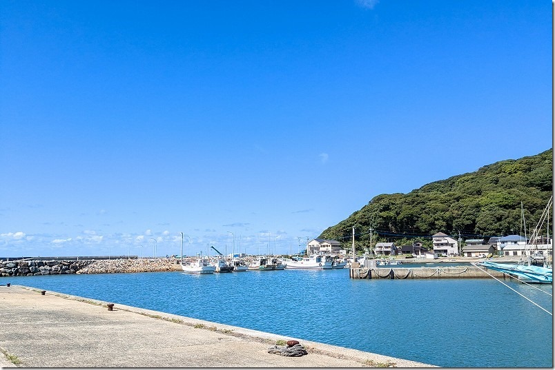 NHK 朝ドラ「おむすび」のロケ地。バイクで聖地巡礼。海に飛び込んだ場所