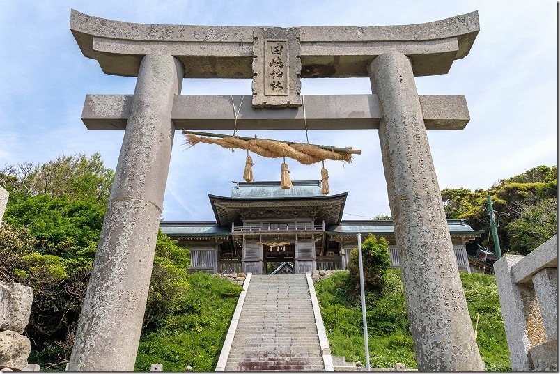 加部島 田島神社【境内から海の綺麗な神社さん】