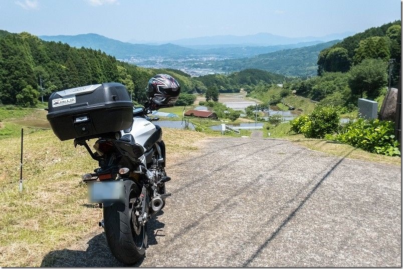 中田の棚田（すみやまの棚田）とバイクの撮影ポイント