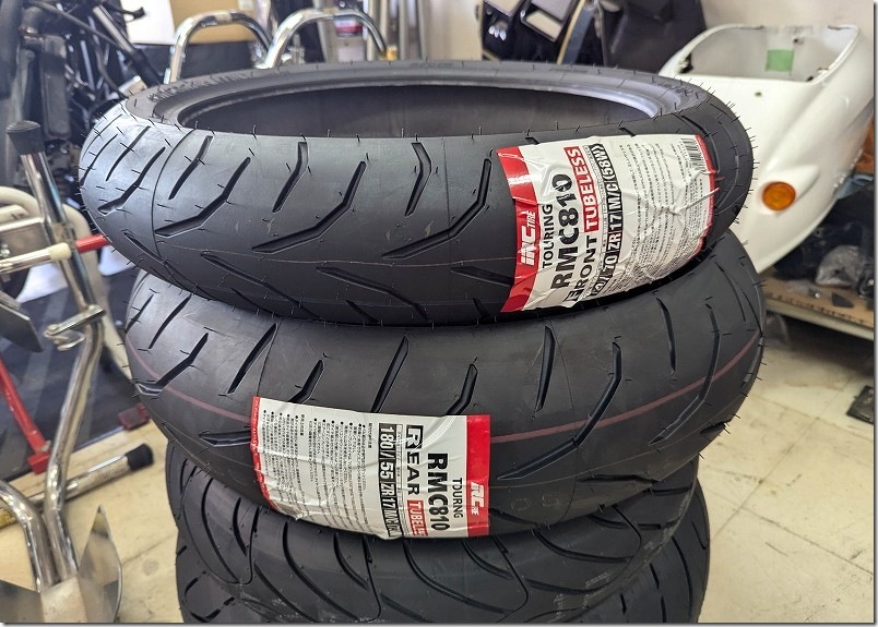 MT-07タイヤ交換【IRC RMC810】