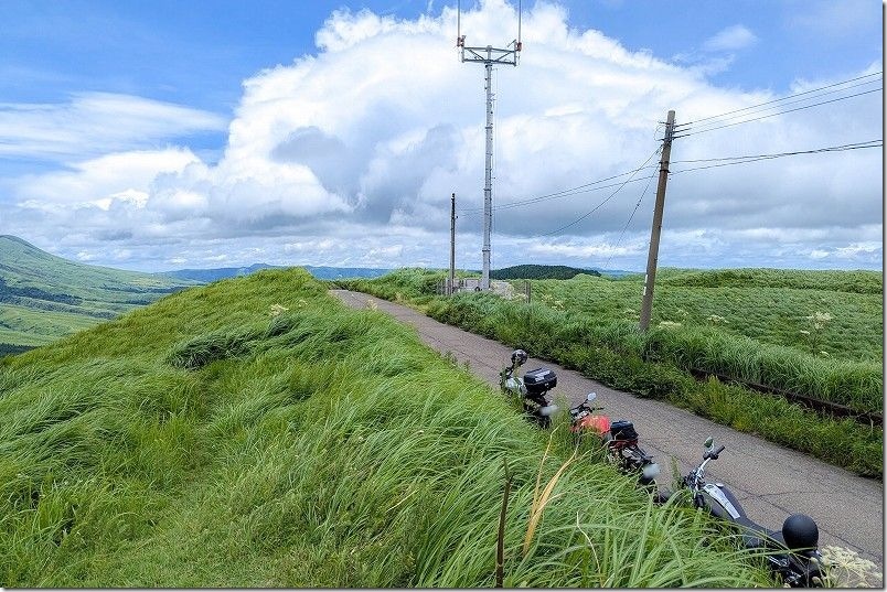 箱石峠展望所【阿蘇 宮地と高森の間 標高680m】 バイク ツーリング