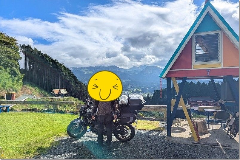 南阿蘇 パワースポットキャンプ場 バイクでソロキャンプの感想レビュー