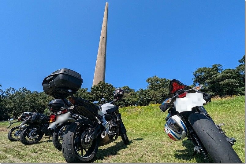 バイクで西海橋から針尾送信所へ
