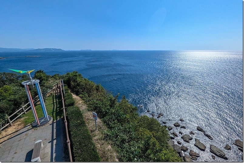 バイク ツーリングの島巡りの終端 北緯33度線展望台【崎戸島】