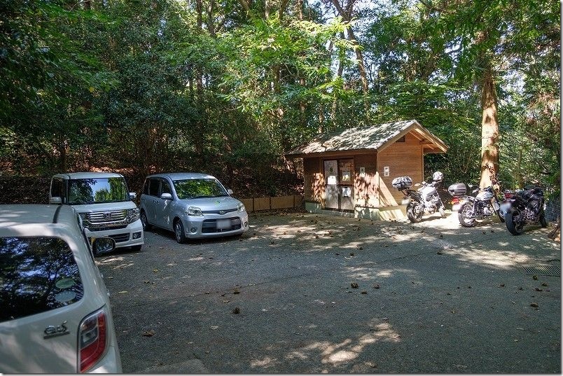 バイクで石原岳堡塁へ 駐車場