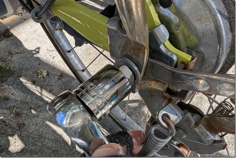 パナソニック 電動アシスタント自転車 左側リアタイヤ周り取り外し パナソニック 電動アシスタント自転車 左側リアタイヤ周り取り外し