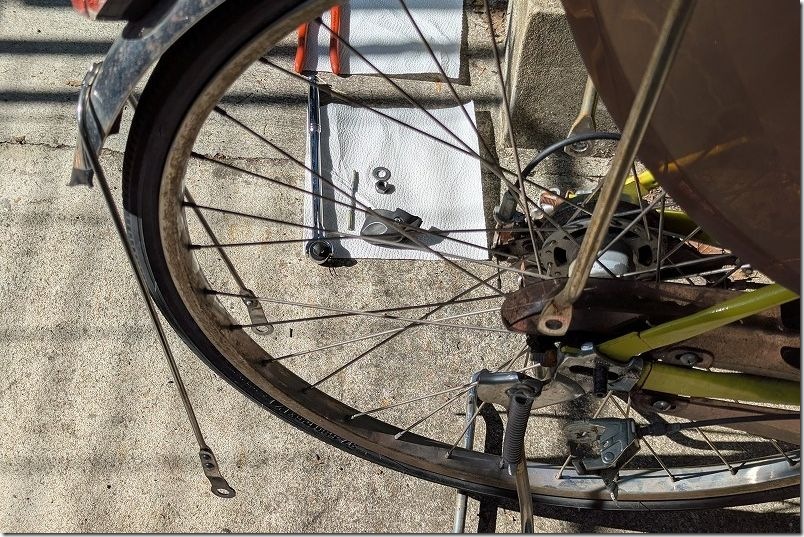 パナソニック 電動アシスタント自転車 右側リアタイヤ周り取り外し パナソニック 電動アシスタント自転車 右側リアタイヤ周り取り外し