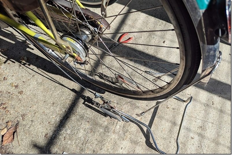 パナソニック 電動アシスタント自転車 リアスタンド取り外し パナソニック 電動アシスタント自転車 リアスタンド取り外し