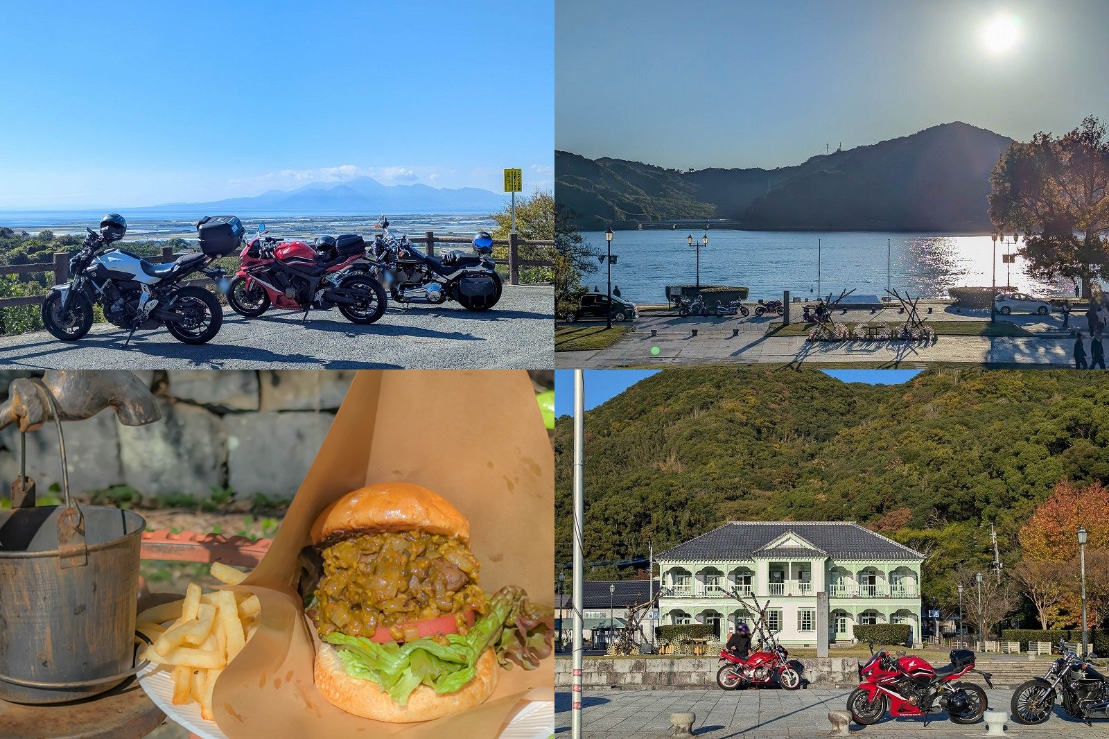 【バイク ツーリング】熊本県・玉名～三角を巡る絶景ツーリングレポート【玉名広域農道の展望台＆ランチ・長部田海床路・三角西港＆東港】