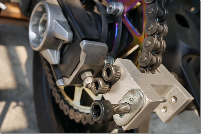 MT-07 チェーン交換 チェーンカッター、切断