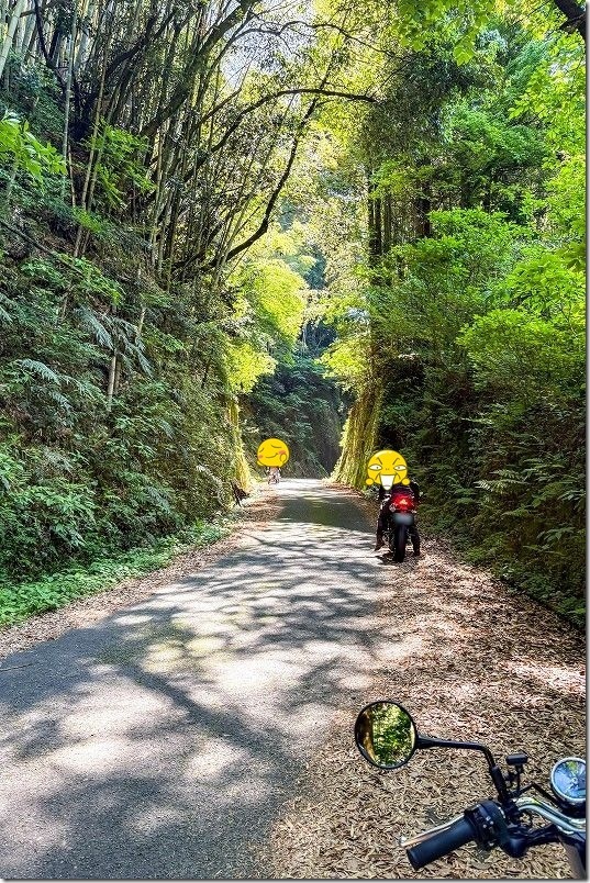 岩隈山の切通しをバイクツーリングで走る｜熊本県山鹿市