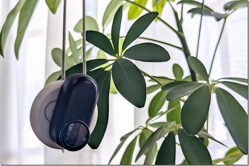 Insta360 GO 3Sを磁気ペンダントにくっつけた状態 Insta360 GO 3Sを磁気ペンダントにくっつけた状態
