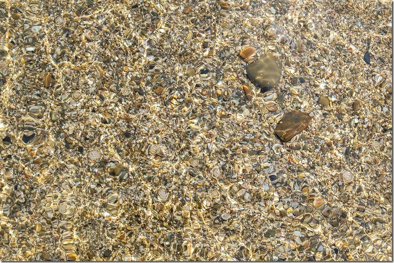 壱岐・串山海水浴場の透明度（今回壱岐No1に綺麗に感じた）