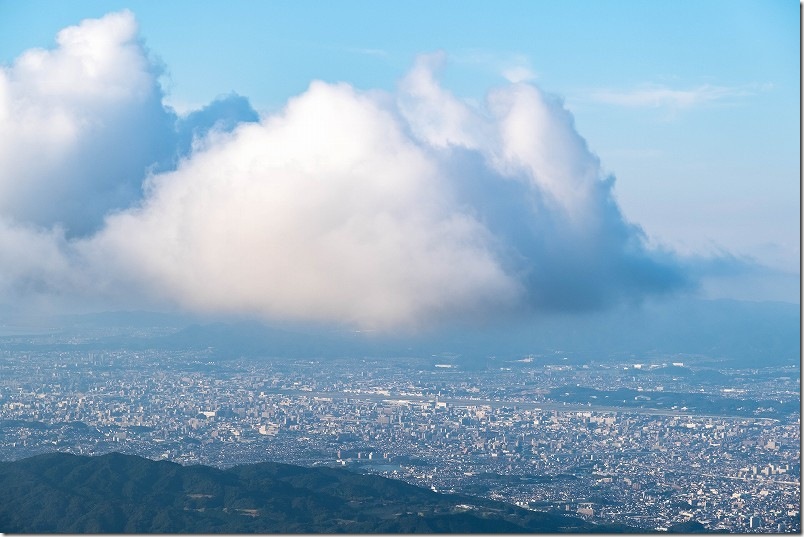 脊振山頂からの絶景｜福岡市や福岡空港方面
